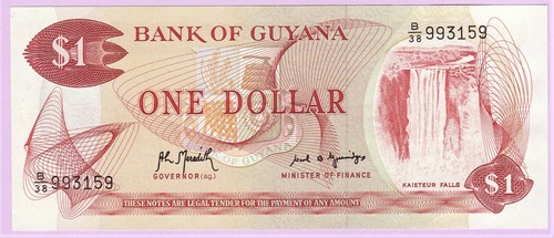 Dollar guyana 1992 p - dollar,, 1992,